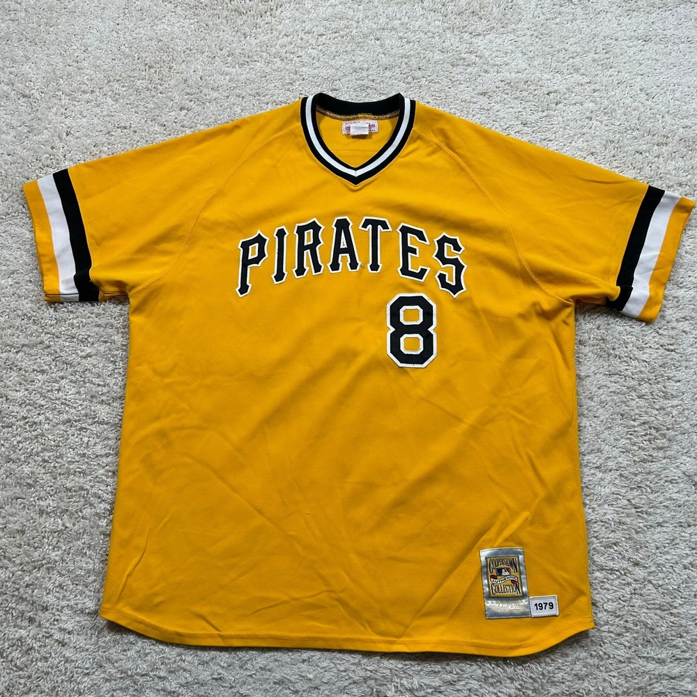 Mitchell and Ness Willie Stargell Pittsburgh Pirates Jersey 3XL Yellow Made USA